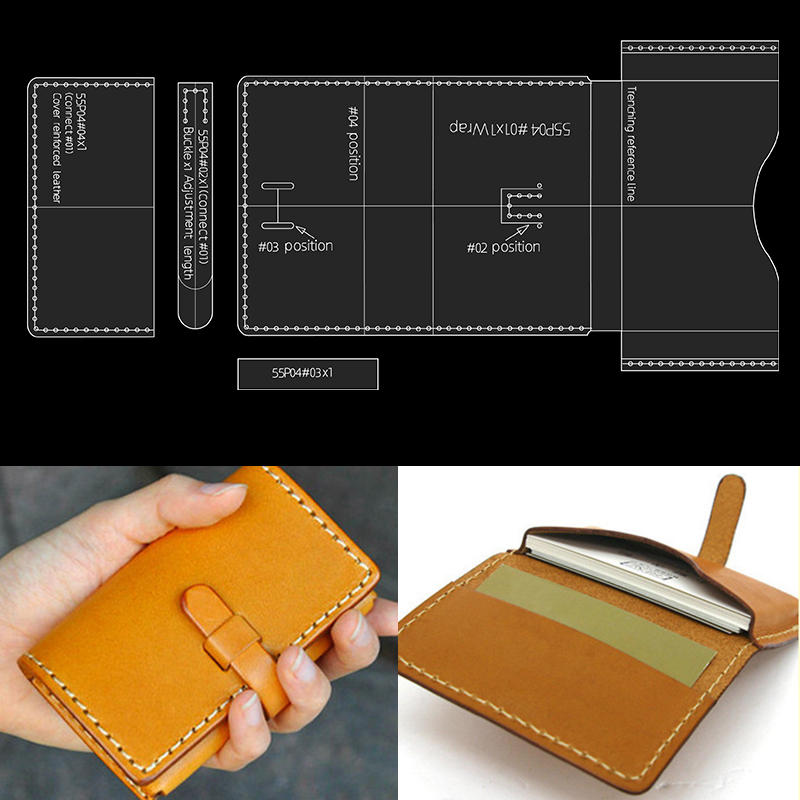 Leatherwork Patterns - YOMDID 4pcs 아크릴 금형 지갑 템플릿