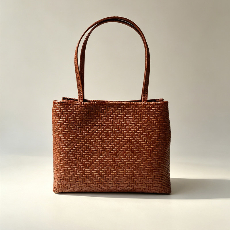 Leatherwork Designs - 멘디 천연 가죽 직조 프린트 그레인