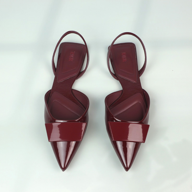 Leatherwork Designs - 브랜드 특허 가죽 여름 여성 플랫