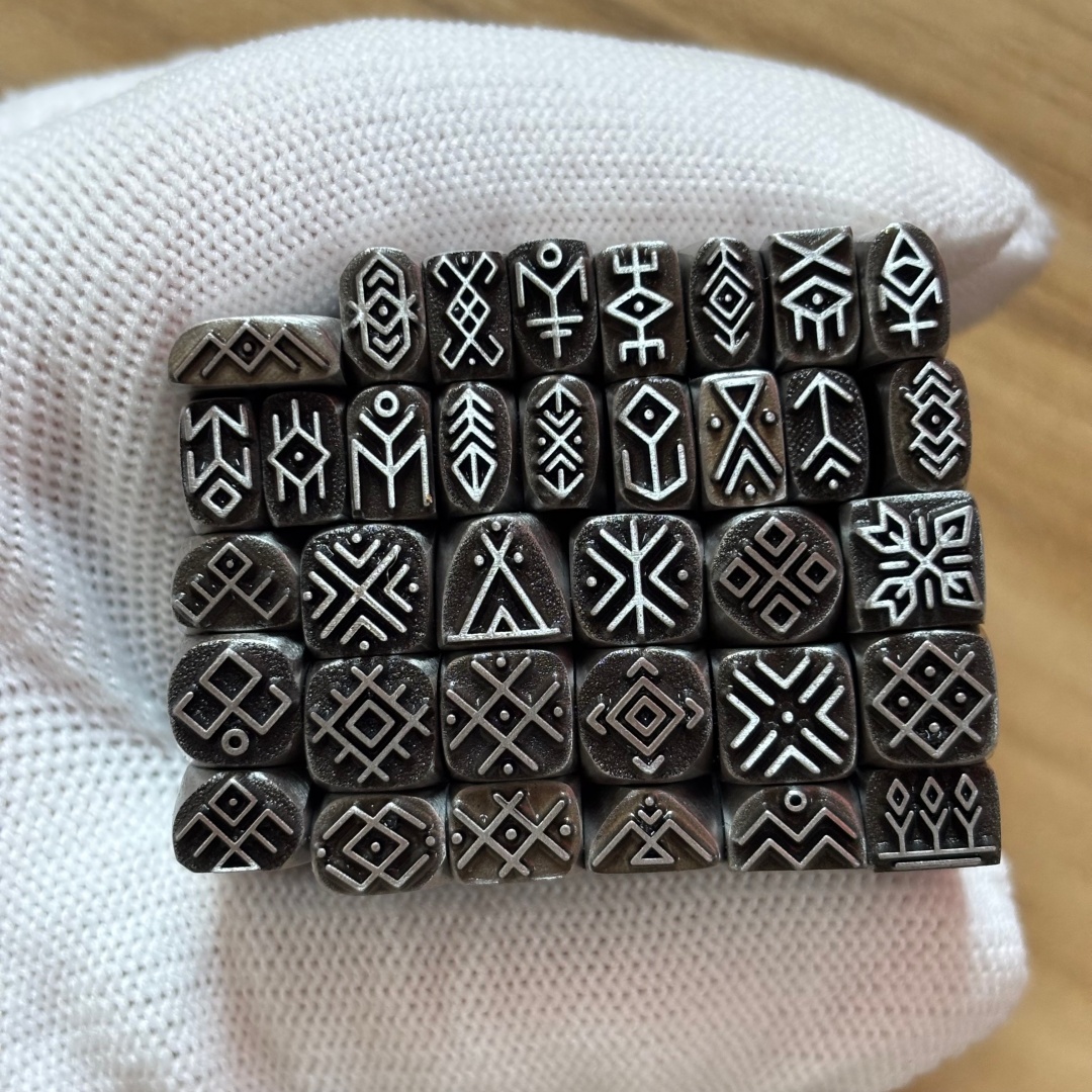 Leatherwork Patterns - NO.19-NO.35 빈티지 심볼 로고 금속 스탬프,