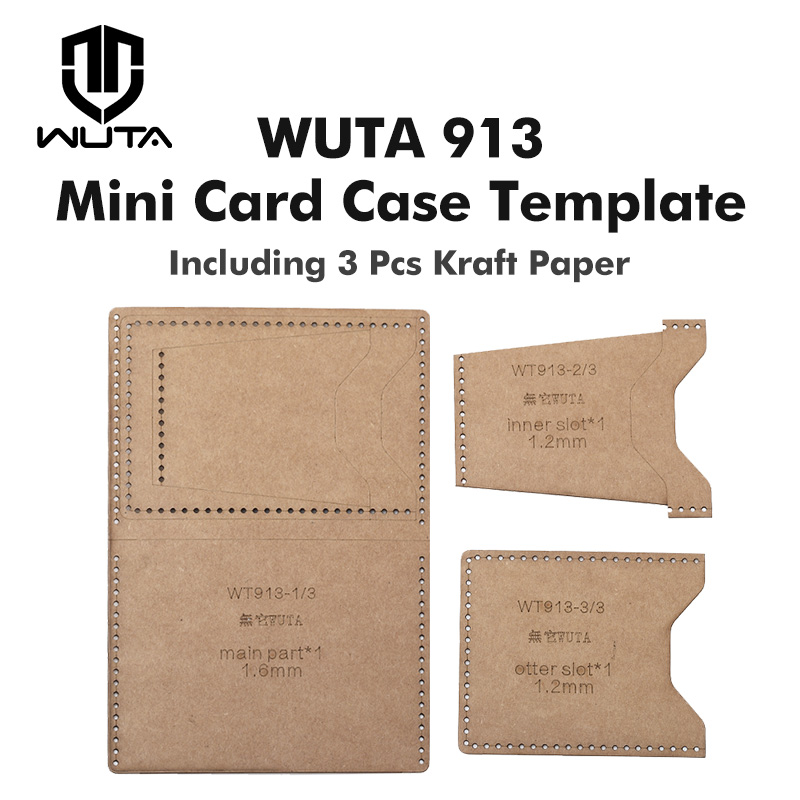 WUTA 913 미니 카드 케이스 크래프트 종이 템플릿 - Leatherwork Patterns 리뷰 및 가격