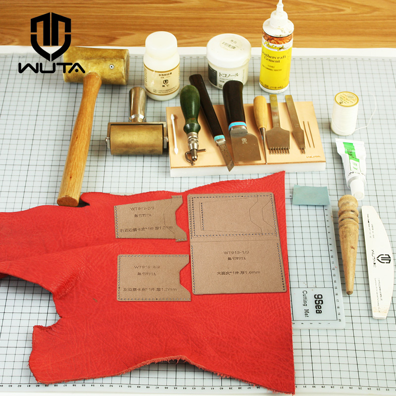 WUTA 913 미니 카드 케이스 크래프트 종이 템플릿 - Leatherwork Patterns 리뷰 및 가격