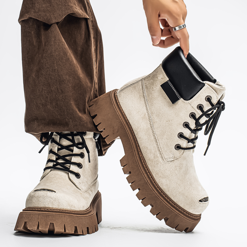 클래식 하이탑 부츠 아웃도어 가죽 남성 캐주얼 앵클 부 - Leatherwork Designs 리뷰 및 가격