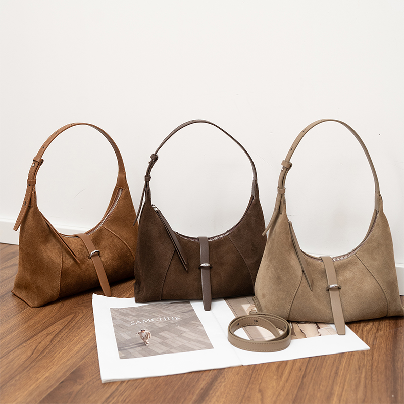 여성용 스웨이드 핸드백 디자이너 스타일 패셔너블하고 우 - Leatherwork Designs 리뷰 및 가격