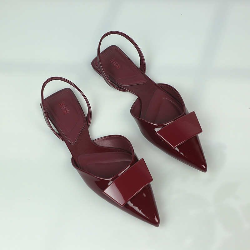 브랜드 특허 가죽 여름 여성 플랫 샌들 우아한 지적 사 - Leatherwork Designs 리뷰 및 가격