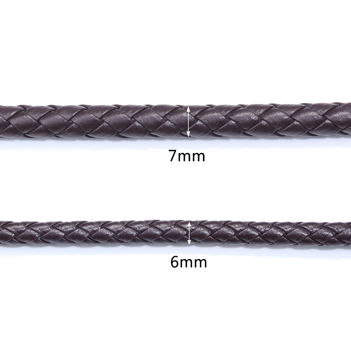 5 야드/로트 6/7mm 땋은 가죽 코드 라운드 PU  - Leatherwork Diy 리뷰 및 가격