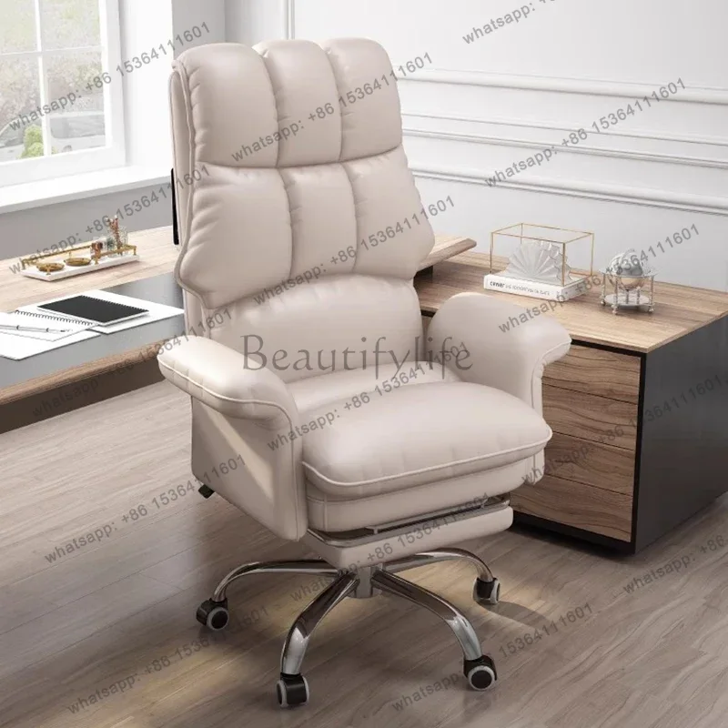 공장 직판 컴퓨터 작업용 사무실 의자 편안한 등받이 흔 - Leather Work Factory 리뷰 및 가격