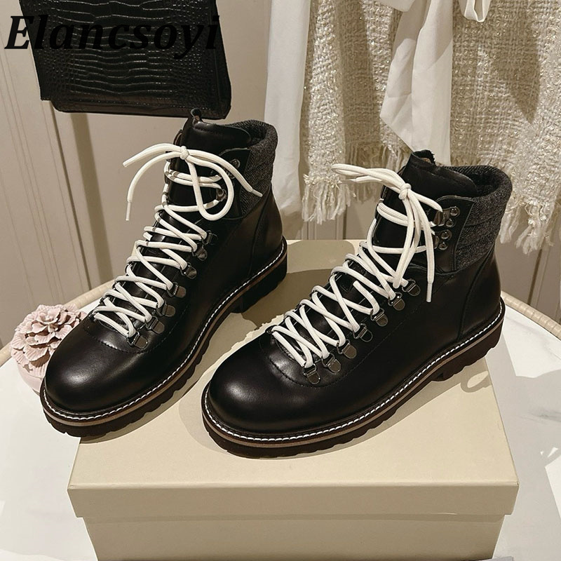 2026 가을 겨울 신상 여성용 라운드 토 가죽 숏부츠 - Leatherwork Designs 리뷰 및 가격